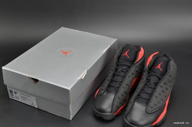 Rep Onekick RetroBred 13 Jordan Air mens 414571-004 black  red 0809
